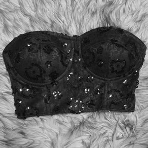 Guess LACE BUSTIER TOP